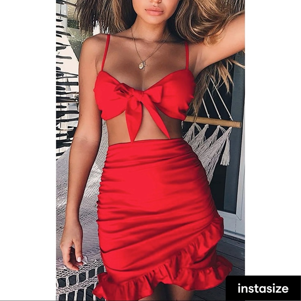 2 Piece 🌶 Sexy Red Skirt + Top 💃🏻 BRAND NEW